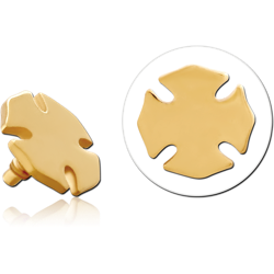 GOLD PVD COATED SURGICAL STEEL GRADE 316L MICRO ATTACHMENT FOR 1.2MM INTERNALLY THREADED PINS