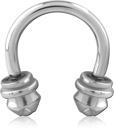 SURGICAL STEEL GRADE 316L ATTACHMENT INTERNALLY THREADED  FOR CIRCULAR BARBELL