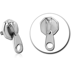 SURGICAL STEEL GRADE 316L ZIPPER ATTACHMENT FOR INTERNALLY THREADED PINS