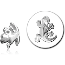 SURGICAL STEEL GRADE 316L LIZARD ATTACHMENT FOR INTERNALLY THREADED PINS