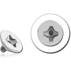 SURGICAL STEEL GRADE 316L SCREW HEAD ATTACHMENT FOR INTERNALLY THREADED PINS