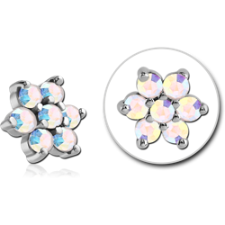 SURGICAL STEEL GRADE 316L FLOWER ATTACHMENT FOR INTERNALLY THREADED PINS