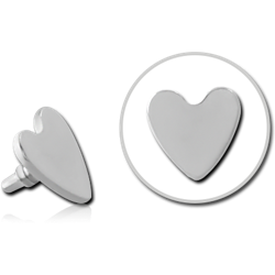 SURGICAL STEEL GRADE 316L HEART FOR 1.2MM INTERNALLY THREADED PINS