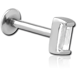 SURGICAL STEEL GRADE 316L INTERNALLY THREADED JEWELED MICRO LABRET