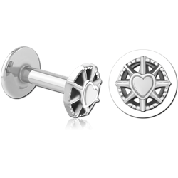 SURGICAL STEEL GRADE 316L INTERNALLY THREADED MICRO LABRET