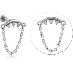 SURGICAL STEEL GRADE 316L INTERNALLY THREADED MICRO LABRET