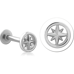 SURGICAL STEEL GRADE 316L INTERNALLY THREADED MICRO LABRET