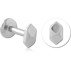 SURGICAL STEEL GRADE 316L INTERNALLY THREADED MICRO LABRET- LIGHTNING