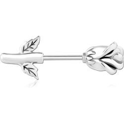 SURGICAL STEEL GRADE 316L NIPPLE PIERCING INTERNAL THREADED BAR