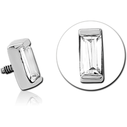 SURGICAL STEEL GRADE 316L JEWELED MICRO ATTACHMENT FOR 1.2MM INTERNALLY THREADED PINS