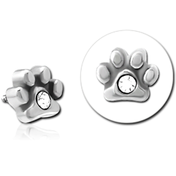 SURGICAL STEEL GRADE 316L JEWELED MICRO ATTACHMENT FOR 1.2MM INTERNALLY THREADED PINS