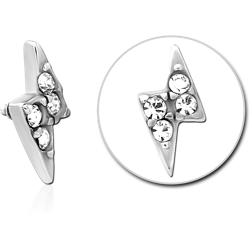 SURGICAL STEEL GRADE 316L JEWELED MICRO ATTACHMENT FOR 1.2MM INTERNALLY THREADED PINS