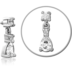 SURGICAL STEEL GRADE 316L JEWELED MICRO ATTACHMENT FOR 1.2MM INTERNALLY THREADED PINS