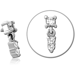 SURGICAL STEEL GRADE 316L JEWELED MICRO ATTACHMENT FOR 1.2MM INTERNALLY THREADED PINS