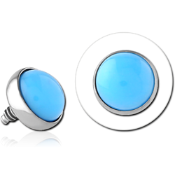 SURGICAL STEEL GRADE 316L JEWELED MICRO ATTACHMENT FOR 1.2MM INTERNALLY THREADED PINS