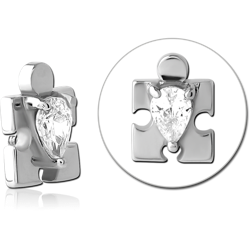 SURGICAL STEEL GRADE 316L JEWELED MICRO ATTACHMENT FOR 1.2MM INTERNALLY THREADED PINS