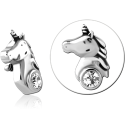 SURGICAL STEEL GRADE 316L  JEWELED MICRO ATTACHMENT FOR 1.2MM INTERNALLY THREADED PINS