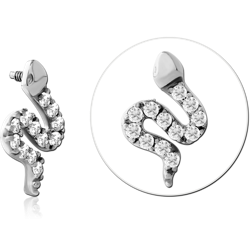 SURGICAL STEEL GRADE 316L JEWELED MICRO ATTACHMENT FOR 1.2MM INTERNALLY THREADED PINS