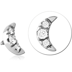 SURGICAL STEEL GRADE 316L JEWELED MICRO ATTACHMENT FOR 1.2MM INTERNALLY THREADED PINS