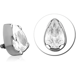 SURGICAL STEEL GRADE 316L JEWELED MICRO ATTACHMENT FOR 1.2MM INTERNALLY THREADED PINS