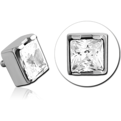 SURGICAL STEEL GRADE 316L JEWELED MICRO ATTACHMENT FOR 1.2MM INTERNALLY THREADED PINS