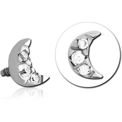 SURGICAL STEEL GRADE 316L JEWELED MICRO ATTACHMENT FOR 1.2MM INTERNALLY THREADED PINS