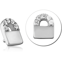 SURGICAL STEEL GRADE 316L JEWELED MICRO ATTACHMENT FOR 1.2MM INTERNALLY THREADED PINS