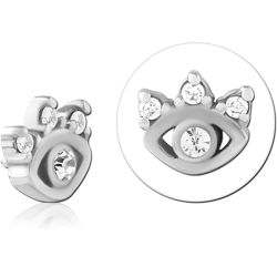 SURGICAL STEEL GRADE 316L JEWELED MICRO ATTACHMENT FOR 1.2MM INTERNALLY THREADED PINS