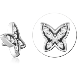 SURGICAL STEEL GRADE 316L JEWELED MICRO ATTACHMENT FOR 1.2MM INTERNALLY THREADED PINS