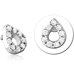 SURGICAL STEEL GRADE 316L JEWELED MICRO ATTACHMENT FOR 1.2MM INTERNALLY THREADED PINS