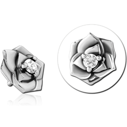 SURGICAL STEEL GRADE 316L JEWELED MICRO ATTACHMENT FOR 1.2MM INTERNALLY THREADED PINS