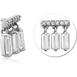 SURGICAL STEEL GRADE 316L JEWELED MICRO ATTACHMENT FOR 1.2MM INTERNALLY THREADED PINS