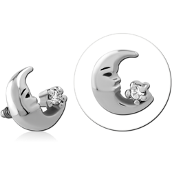 SURGICAL STEEL GRADE 316L JEWELED MICRO ATTACHMENT FOR 1.2MM INTERNALLY THREADED PINS