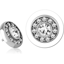 SURGICAL STEEL GRADE 316L JEWELED MICRO ATTACHMENT FOR 1.2MM INTERNALLY THREADED PINS