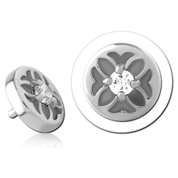 SURGICAL STEEL GRADE 316L JEWELED MICRO ATTACHMENT FOR 1.2MM INTERNALLY THREADED PINS