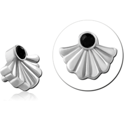 SURGICAL STEEL GRADE 316L JEWELED MICRO ATTACHMENT FOR 1.2MM INTERNALLY THREADED PINS