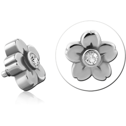 SURGICAL STEEL GRADE 316L JEWELED MICRO ATTACHMENT FOR 1.2MM INTERNALLY THREADED PINS