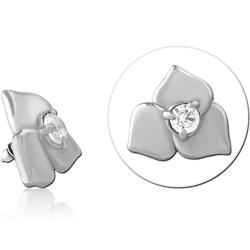 SURGICAL STEEL GRADE 316L JEWELED MICRO ATTACHMENT FOR 1.2MM INTERNALLY THREADED PINS