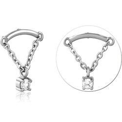 SURGICAL STEEL GRADE 316L JEWELED MICRO ATTACHMENT FOR 1.2MM INTERNALLY THREADED PINS