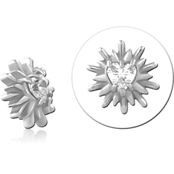 SURGICAL STEEL GRADE 316L JEWELED MICRO ATTACHMENT FOR 1.2MM INTERNALLY THREADED PINS