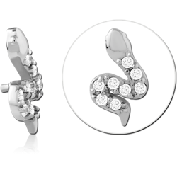 SURGICAL STEEL GRADE 316L JEWELED MICRO ATTACHMENT FOR 1.2MM INTERNALLY THREADED PINS