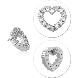 SURGICAL STEEL GRADE 316L JEWELED MICRO ATTACHMENT FOR 1.2MM INTERNALLY THREADED PINS