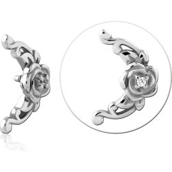 SURGICAL STEEL GRADE 316L JEWELED MICRO ATTACHMENT FOR 1.2MM INTERNALLY THREADED PINS