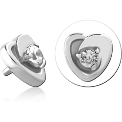 SURGICAL STEEL GRADE 316L JEWELED MICRO ATTACHMENT FOR 1.2MM INTERNALLY THREADED PINS