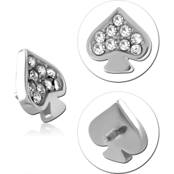 SURGICAL STEEL GRADE 316L MICRO ATTACHMENT FOR 1.2MM INTERNALLY THREADED PINS-SPADES