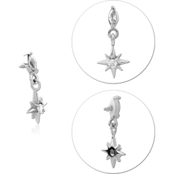 SURGICAL STEEL GRADE 316L JEWELED MICRO ATTACHMENT FOR 1.2MM INTERNALLY THREADED PINS