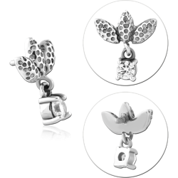 SURGICAL STEEL GRADE 316L JEWELED MICRO ATTACHMENT FOR 1.2MM INTERNALLY THREADED PINS