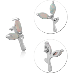 SURGICAL STEEL GRADE 316L JEWELED MICRO ATTACHMENT FOR 1.2MM INTERNALLY THREADED PINS