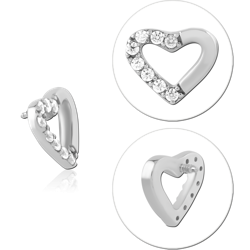 SURGICAL STEEL GRADE 316L JEWELED MICRO ATTACHMENT FOR 1.2MM INTERNALLY THREADED PINS