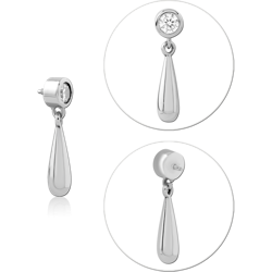 SURGICAL STEEL GRADE 316L JEWELED MICRO ATTACHMENT FOR 1.2MM INTERNALLY THREADED PINS